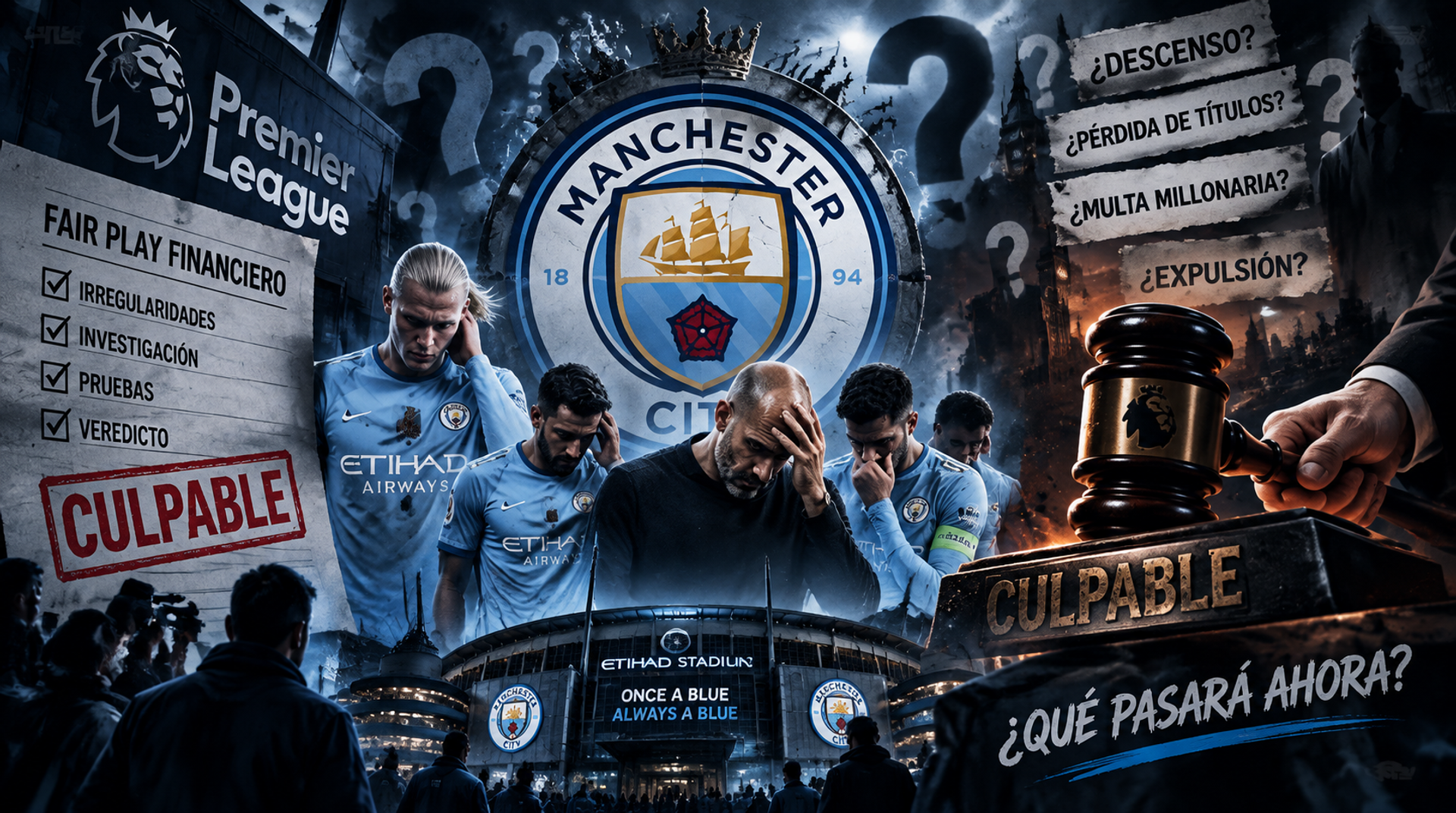 Manchester City declarado culpable - Premier League - Betfine24