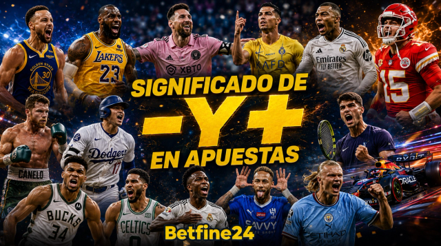¿Qué significan el + y el - en las cuotas de apuestas? - Betfine24