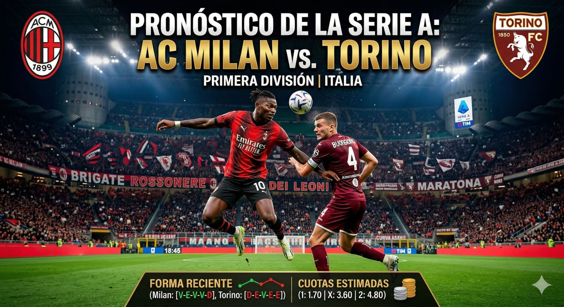 AC Milan vs Torino: El plato fuerte de la jornada de Serie A  - Fútbol europeo