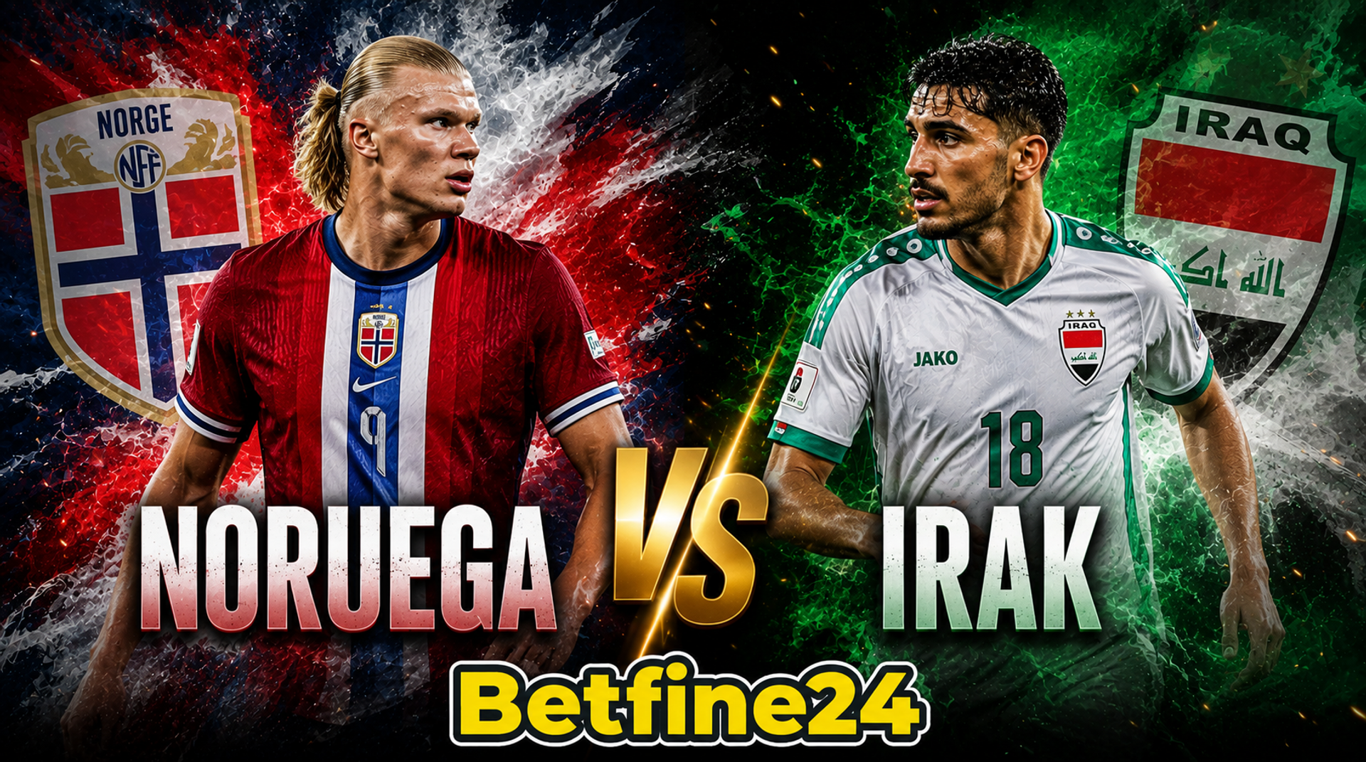 Pronóstico Mundial 2026: Cuotas del Noruega vs Irak - Mundial FIFA 2026