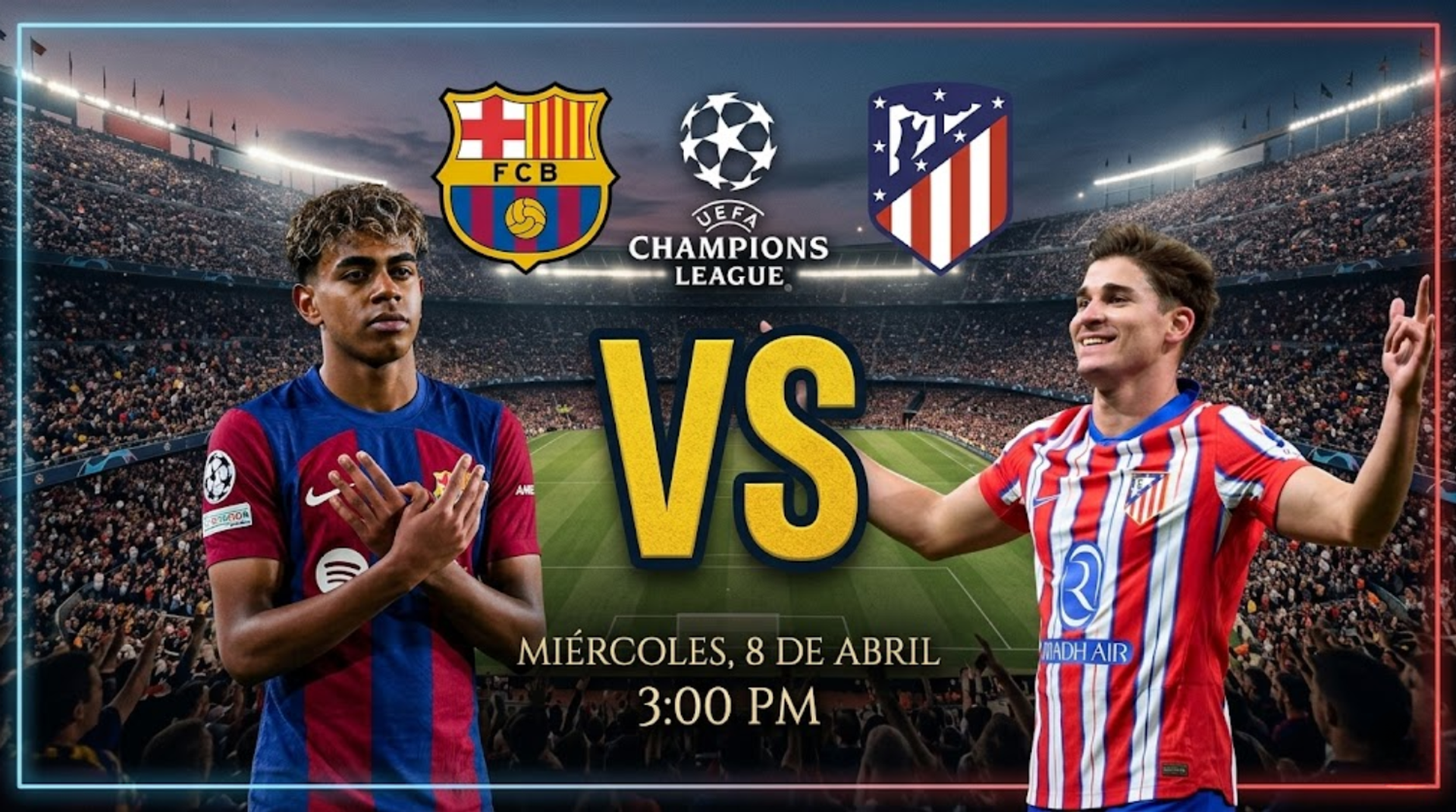 Barcelona y Atlético Madrid: El plato fuerte de los cuartos de final de la Champions - UEFA Champions League