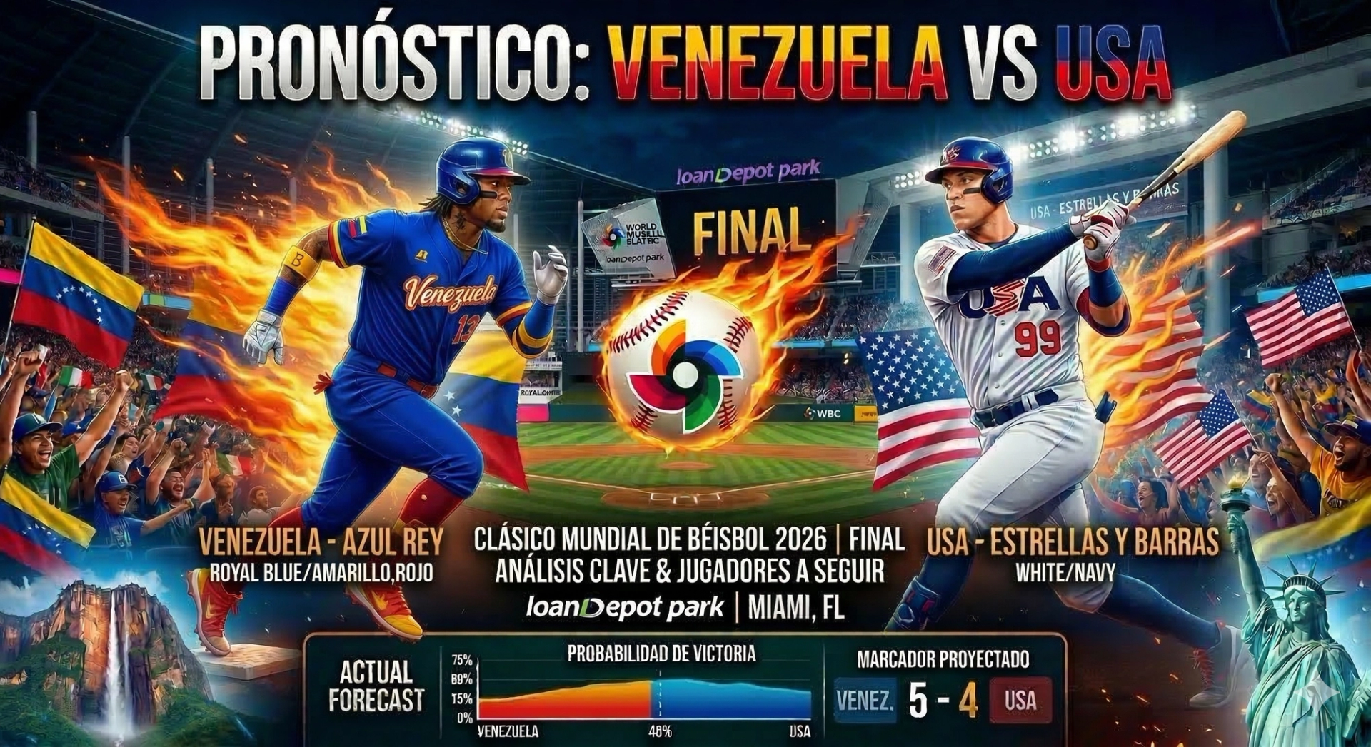 Venezuela Vs USA | Gran final del Clásico mundial de Beisbol - Clásico Mundial de Béisbol
