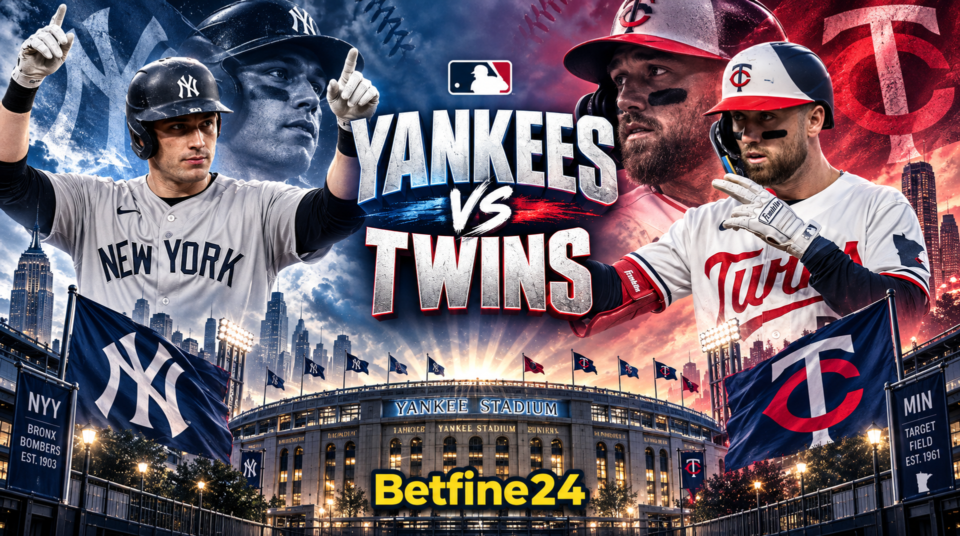 Yankees vs Twins pronóstico deportivo gratis - MLB - Betfine24