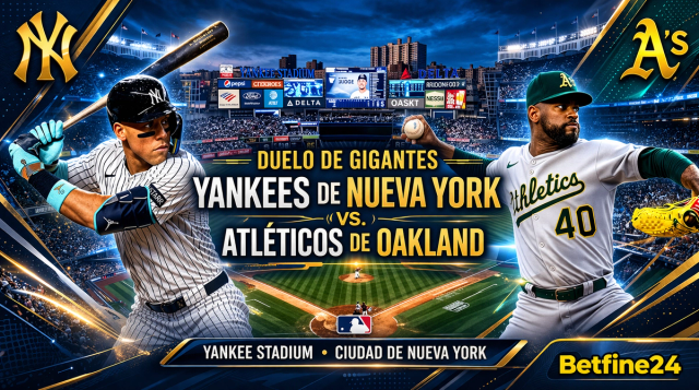 Yankees vs Atléticos: Pronósticos y todo lo que debes saber del juego de MLB - Betfine24