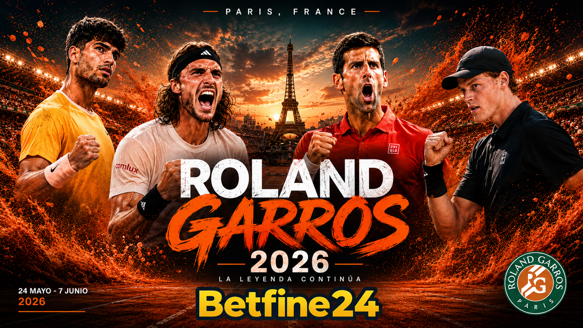 Guía de Apuestas Roland Garros 2026: Favoritos, Cuotas y Cómo ganar en Betfine24 - Deportes