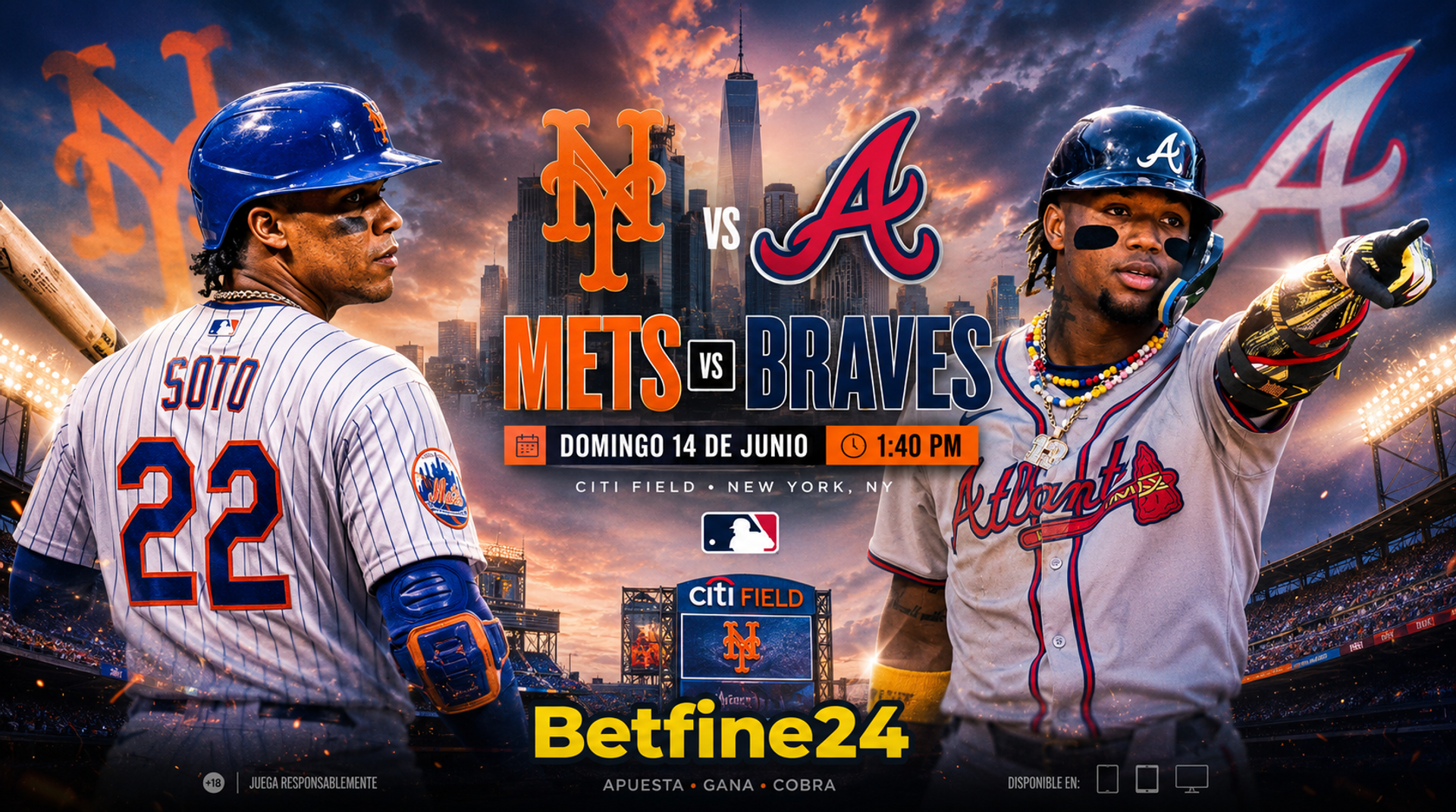 Pronósticos Diarios: Mets vs Braves del Domingo 14 en MLB - MLB