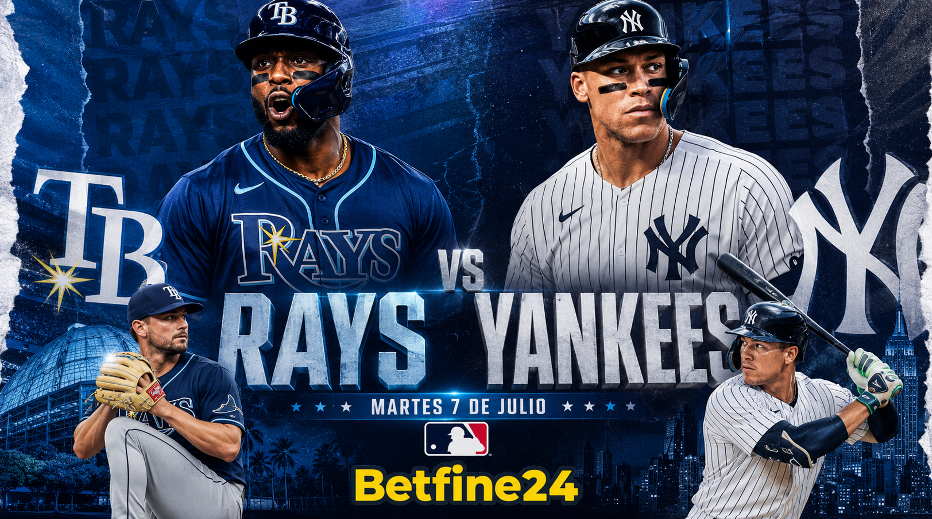Rays vs Yankees: Pronóstico, cuotas y mejores apuestas MLB - MLB
