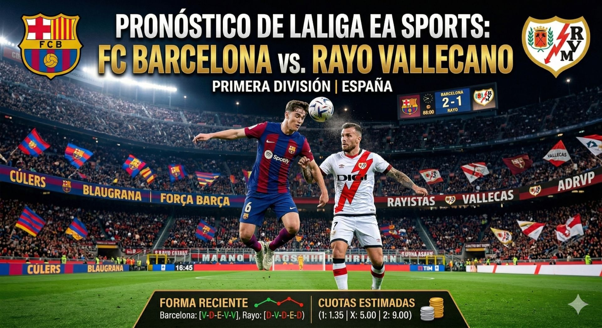 Barcelona vs Rayo Vallecano: Duelo estelar en LALIGA - Fútbol europeo