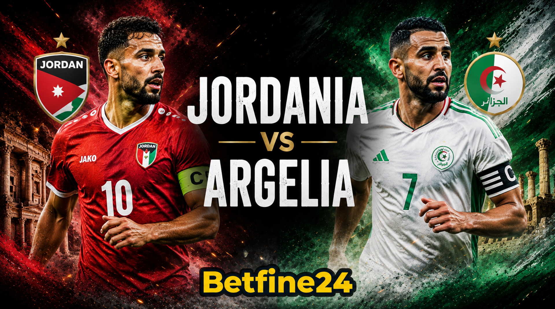 Apuesta en línea en el Mundial 2026: Jordania vs Argelia - Mundial FIFA 2026