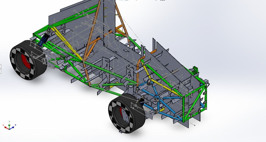 CAD design of the car