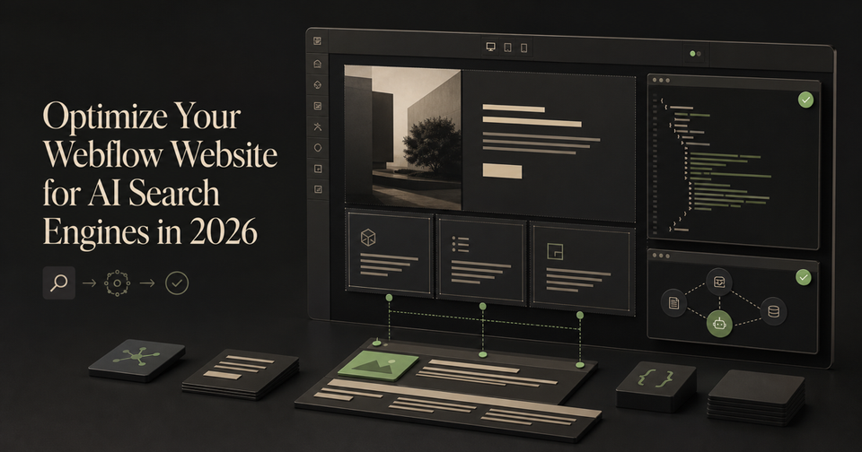 How to Optimize Your Webflow Site for AI Search Engines in 2026 cover