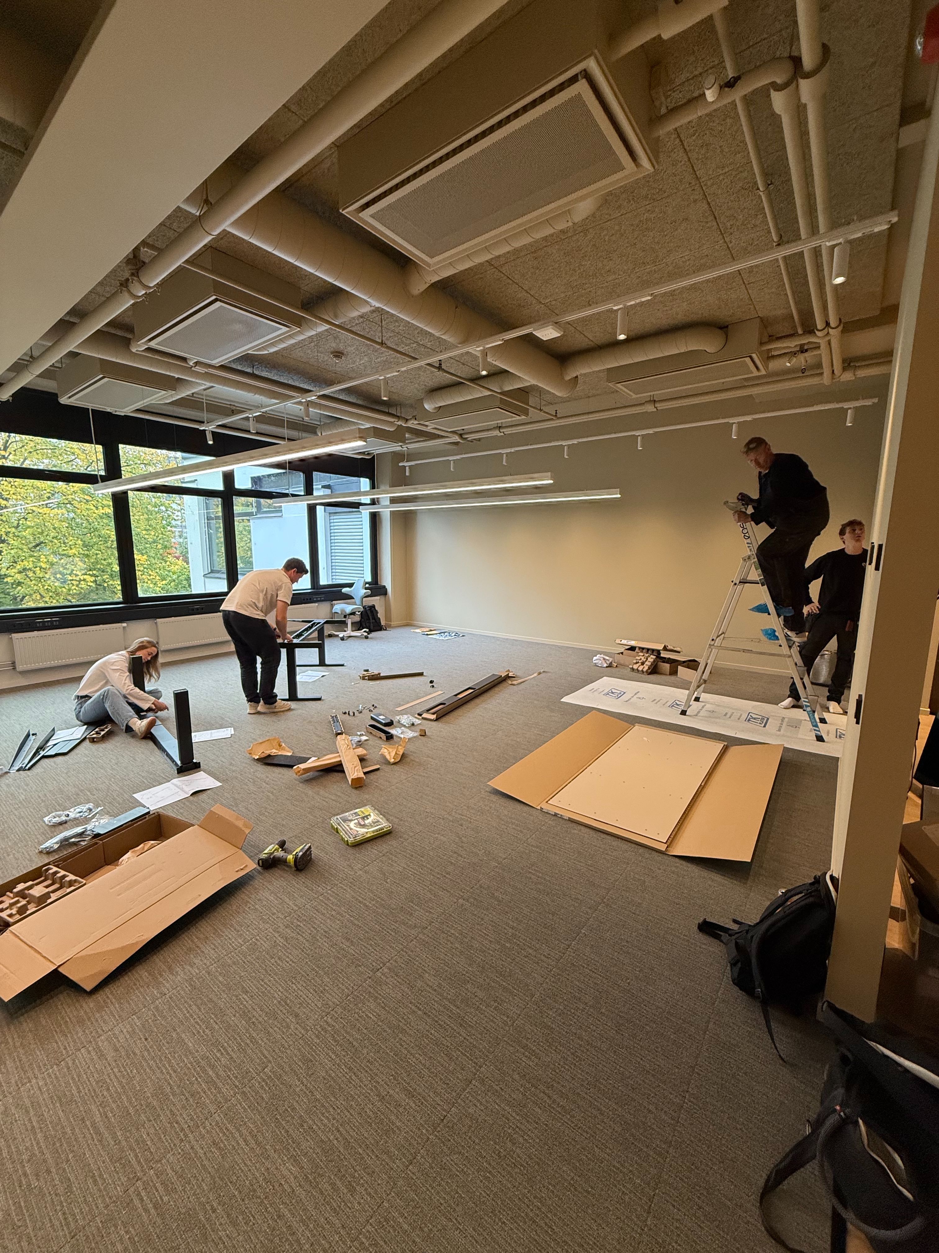 Moving in to new offices