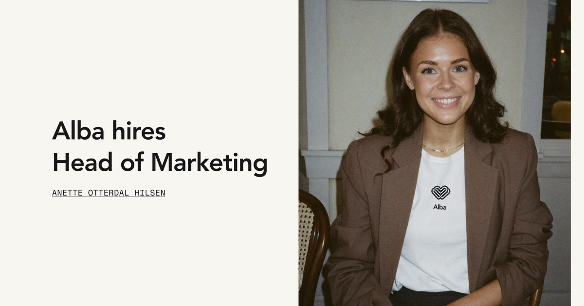 Anette Otterdal Hilsen joins Alba as Head of Marketing - article cover image