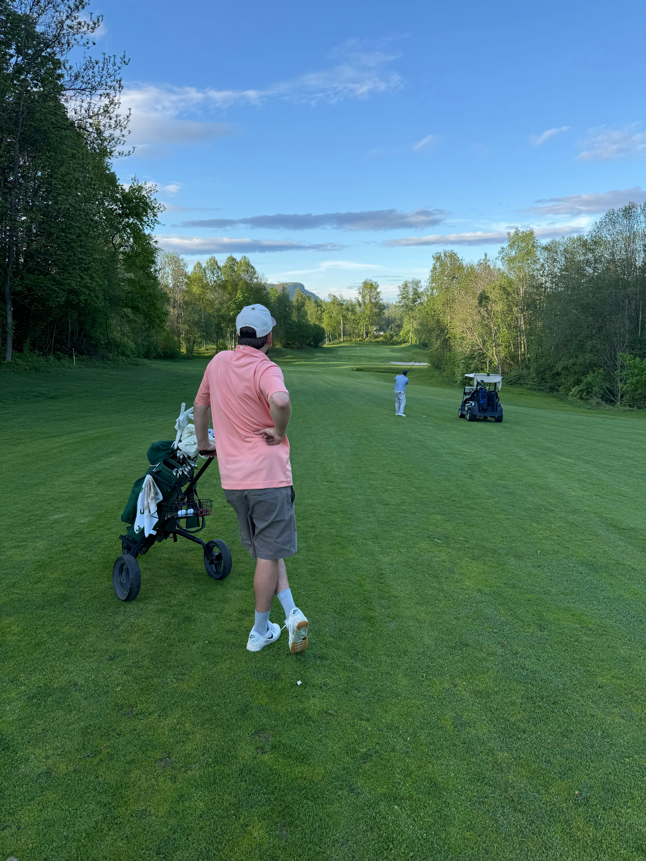 At the course
