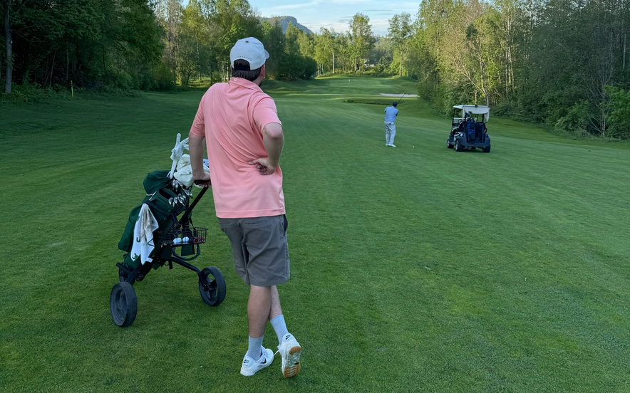At the course