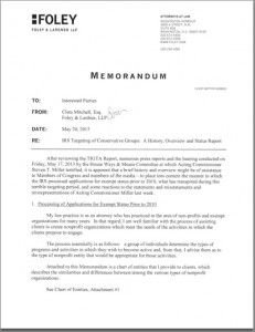 Cleta Mitchell's rebuttal to the IRS