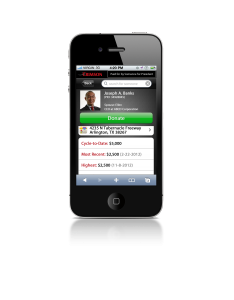 CrimsonMobile fundraising donor record