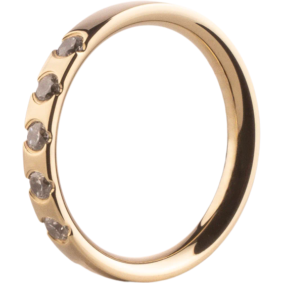 Set abgestimmter Stapelringe mit Roségold-Finish