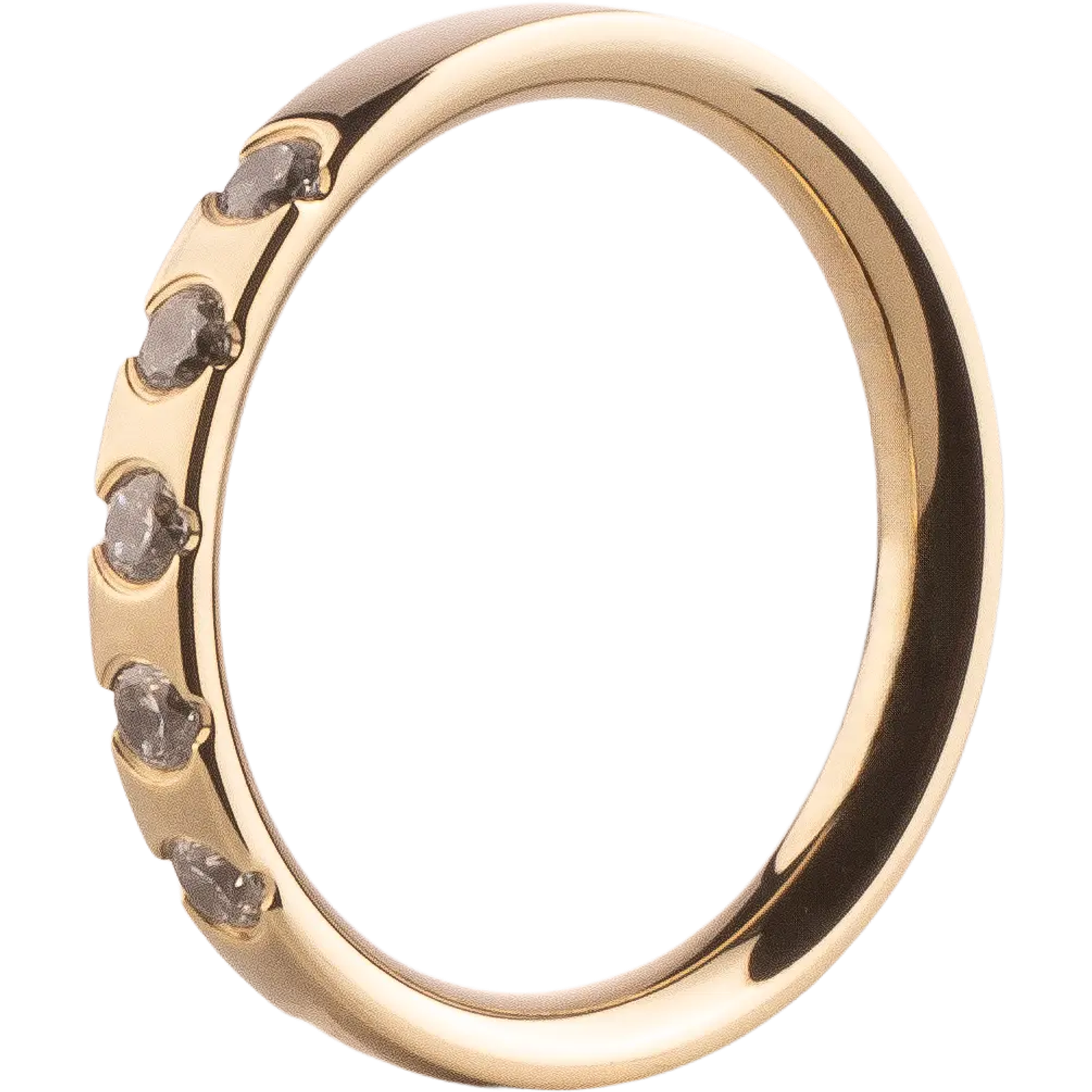 Set abgestimmter Stapelringe mit Roségold-Finish
