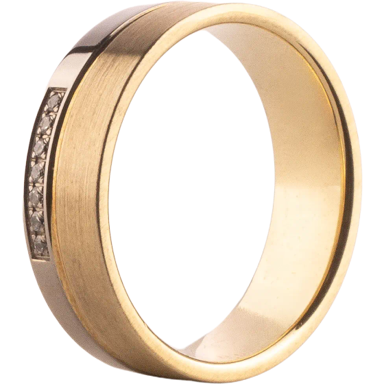 Diamantring mit Pavé-Besatz aus Brillanten in Weißgold