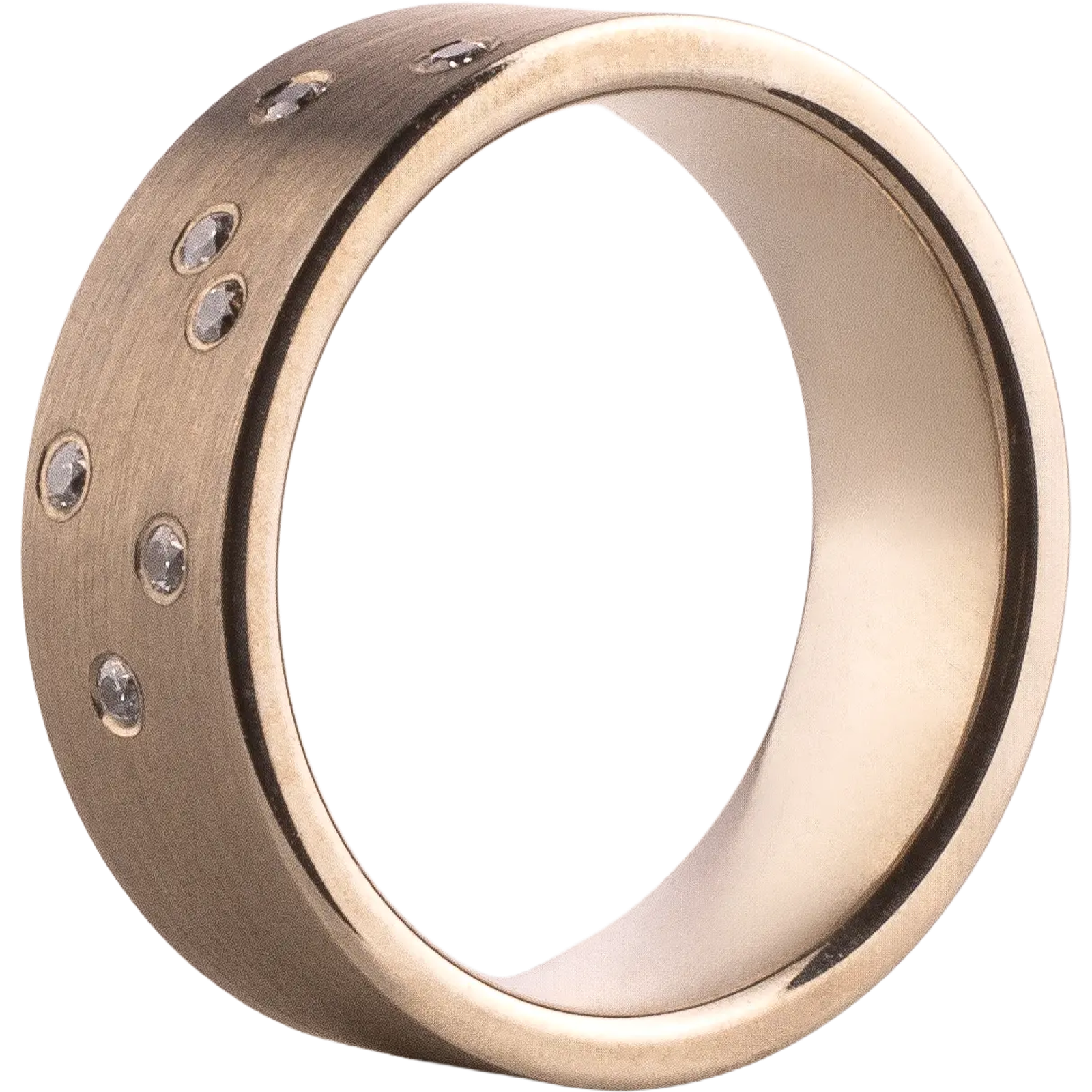 Schlichter klassischer Trauring aus 750er Gelbgold mit handpolierter Oberfläche