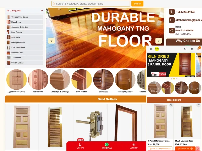 Olethardware.com website showcase