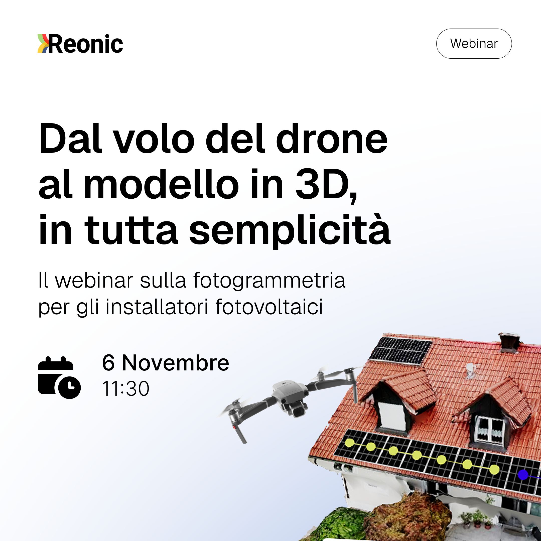 Crea modelli 3D con immagini da drone