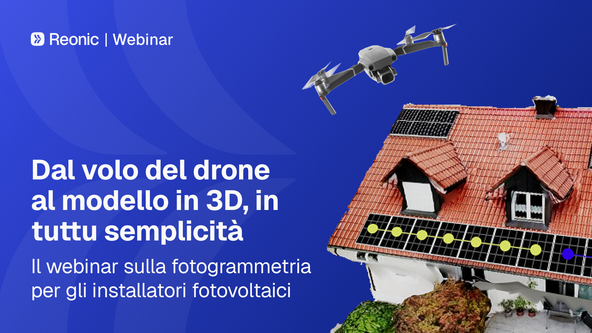 Crea modelli 3D con immagini da drone