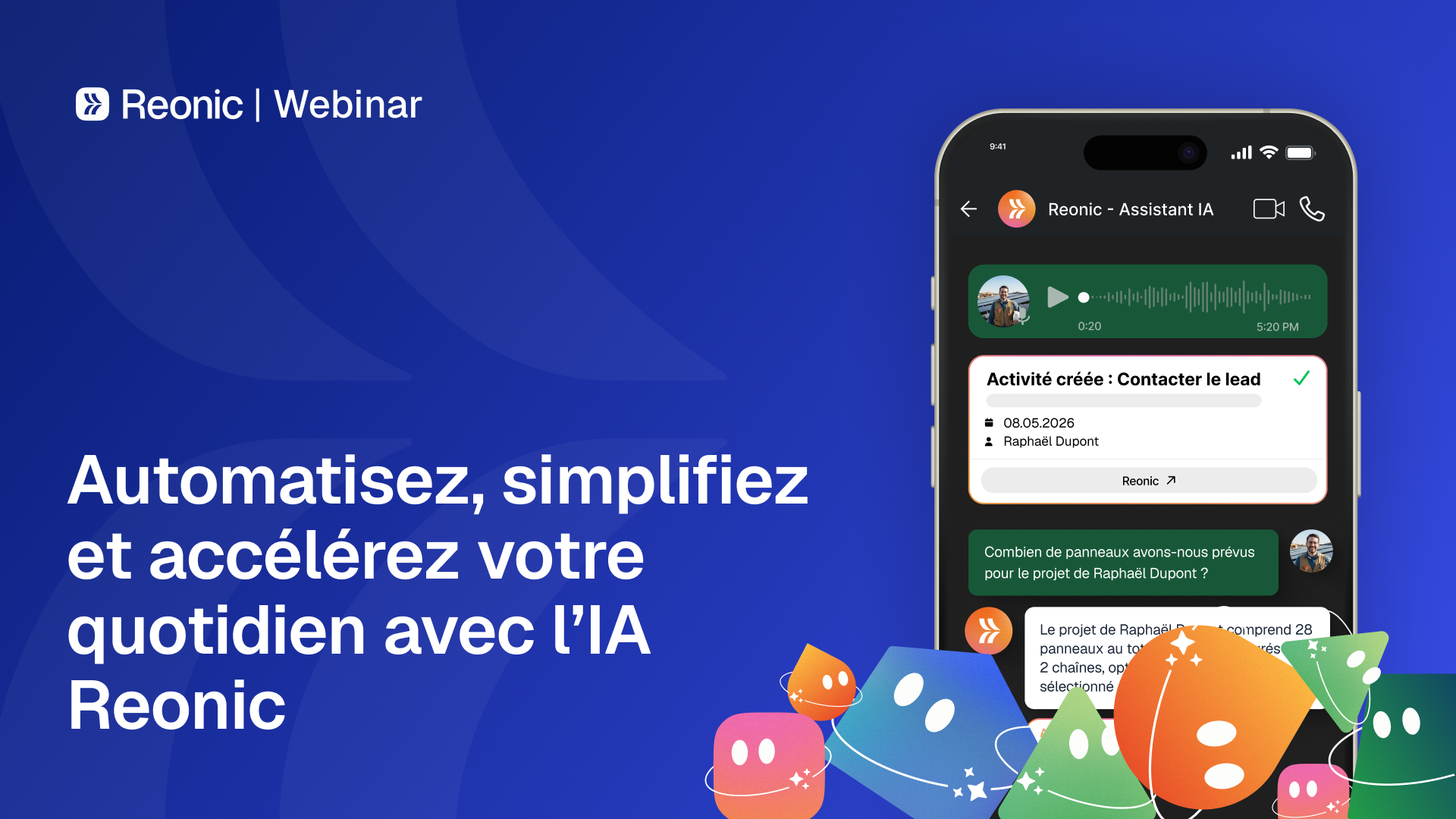 Automatisez, simplifiez et accélérez votre quotidien avec l’IA Reonic