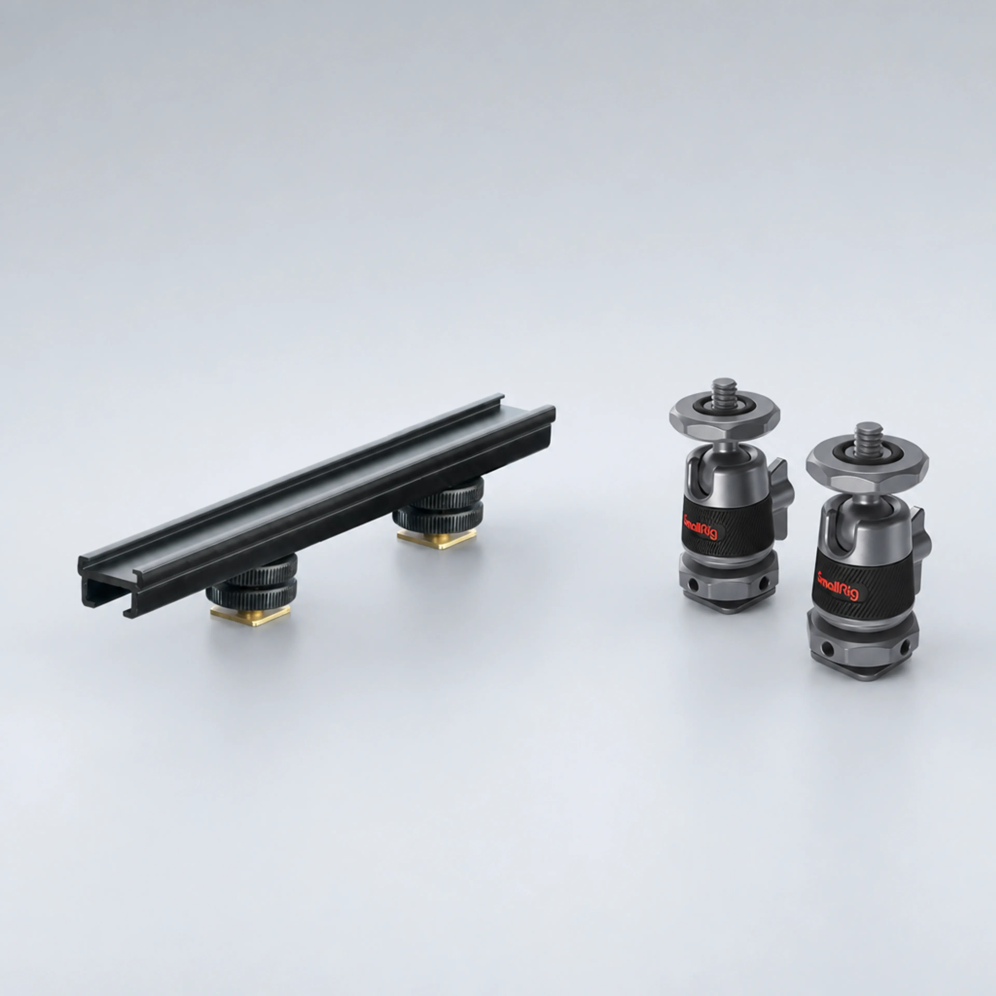 Rycote Accessory Rail 20cm + 2 Mini Ballheads