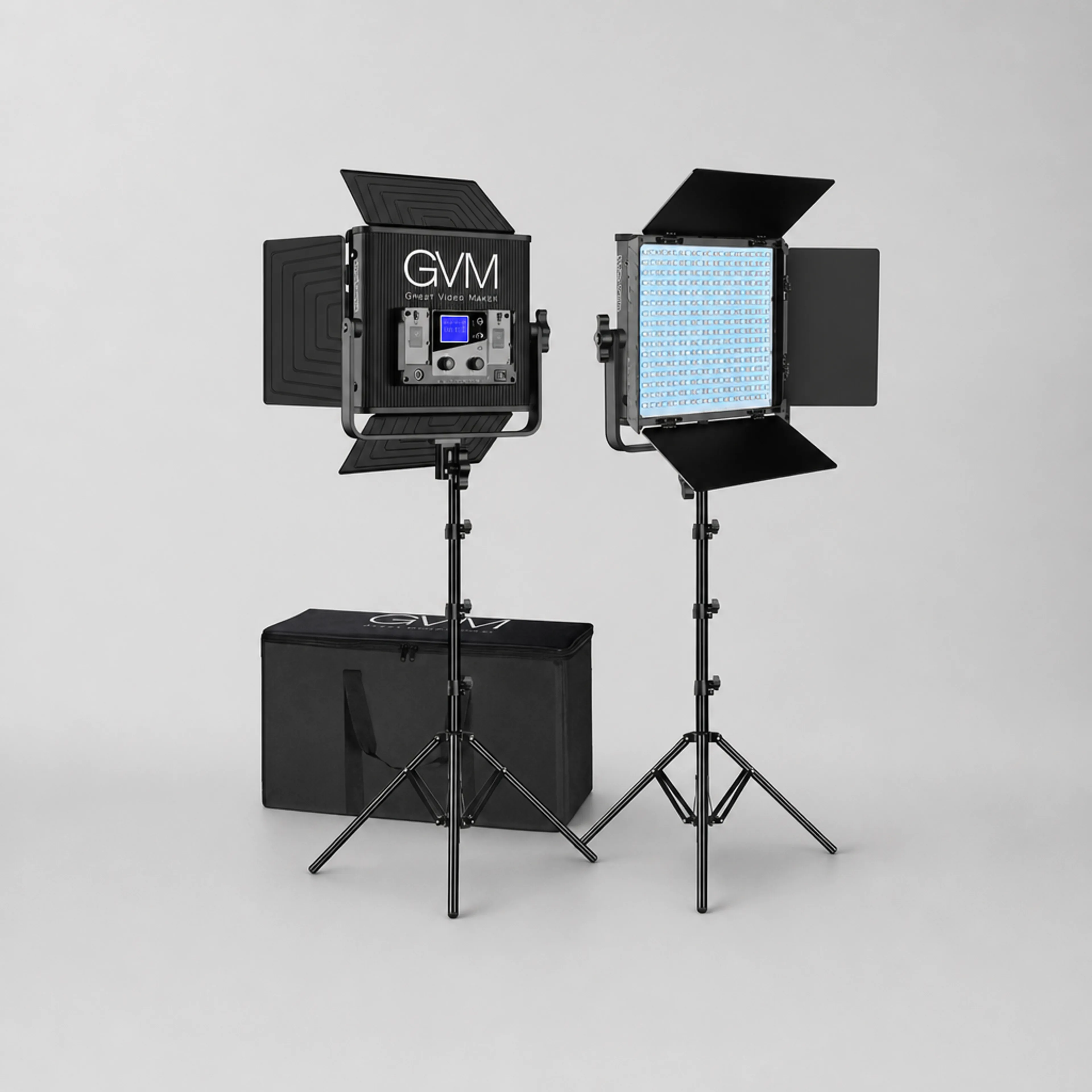 2 x 600 leds RVB GVM + Batteries