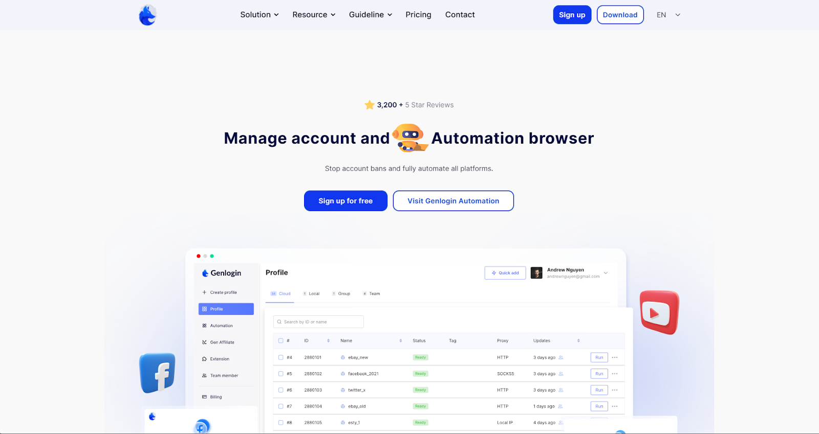 GenLogin Homepage