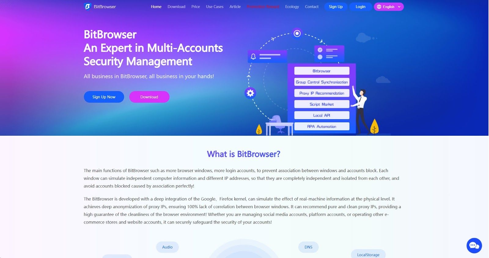 BitBrowser homepage