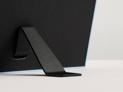 Aufsteller in Schwarz