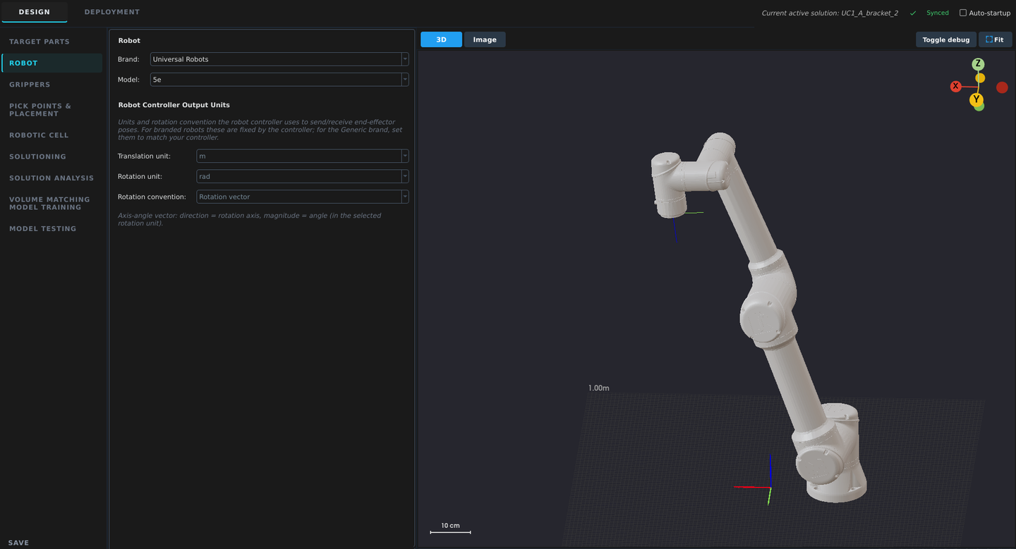 StereoPick: Selecting the robot brand and model