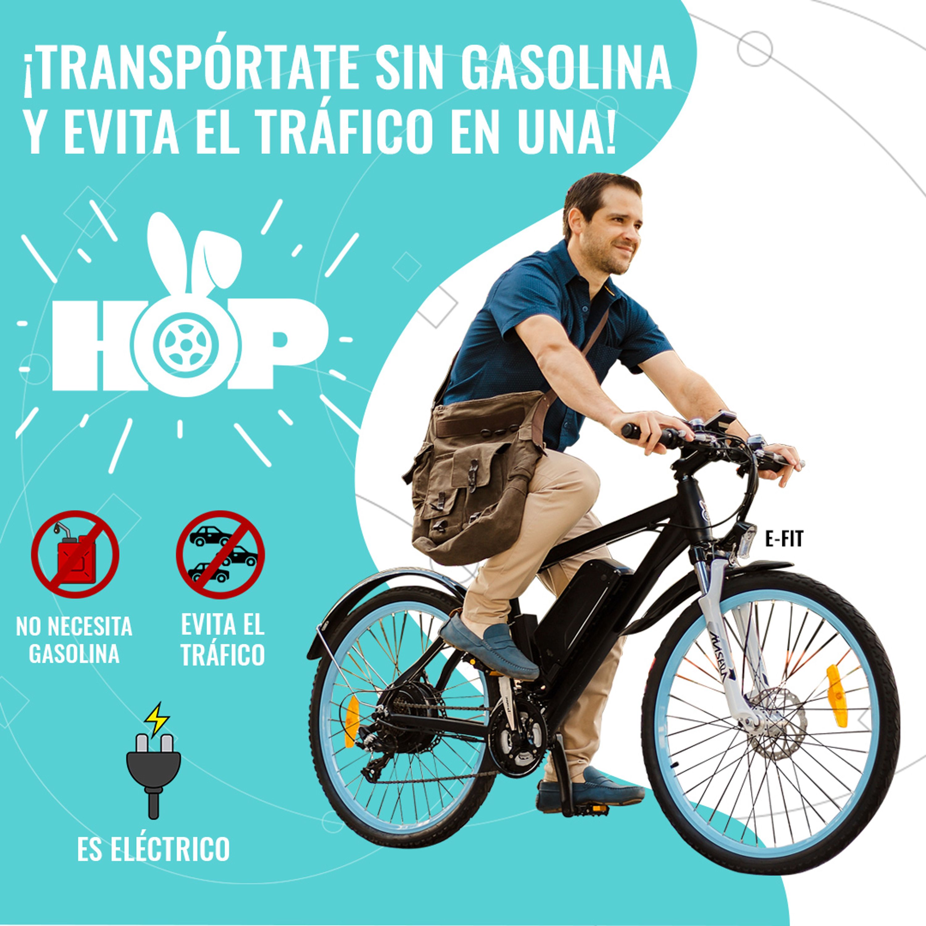 Transportate sin gasolina y evita el trafico en una! Llevate tu e-bike desde 3 a 10 pagos sin recargo!