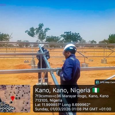 Mounting Structure Installation at Maraya Rogo