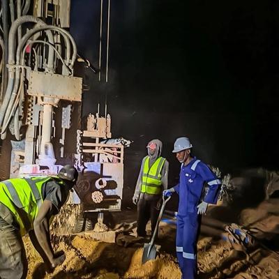 Borehole Drilling at Site