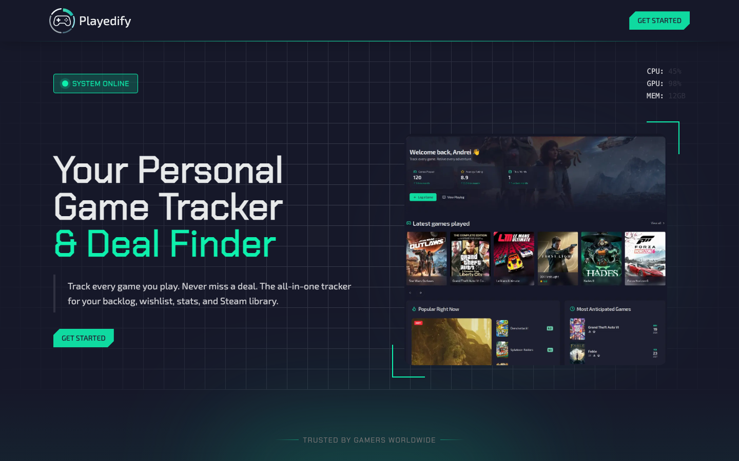 Playedify, product website, captured 16 September 2026