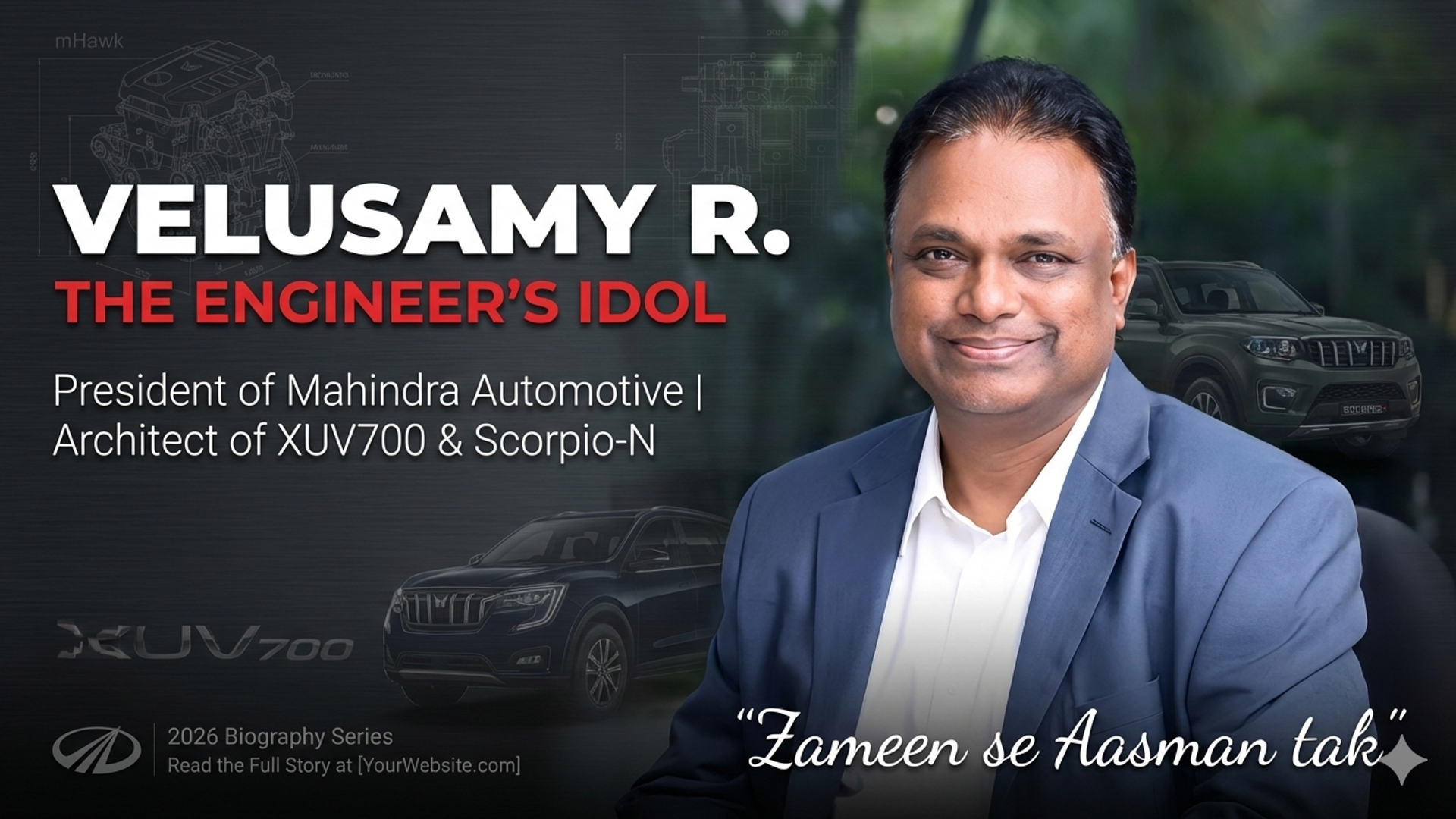 Velusamy R Biography: Mahindra President Behind Scorpio, XUV700 & EV Strategy