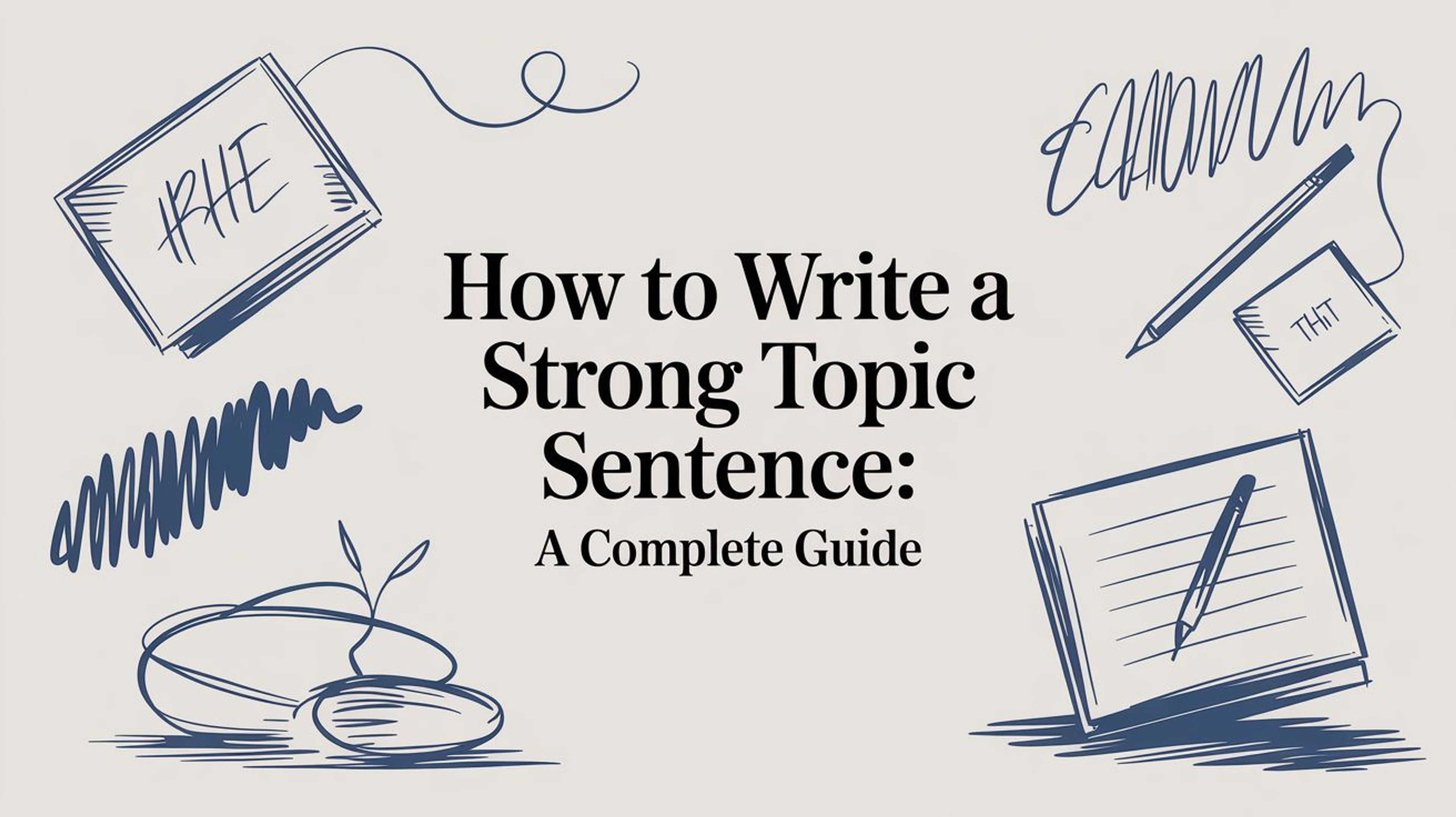 How to Write a Strong Topic Sentence: A Complete Guide