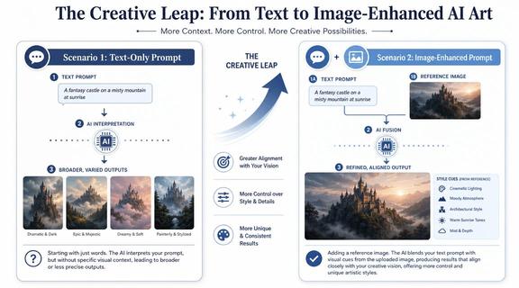The Creative Leap Beyond Text Prompts