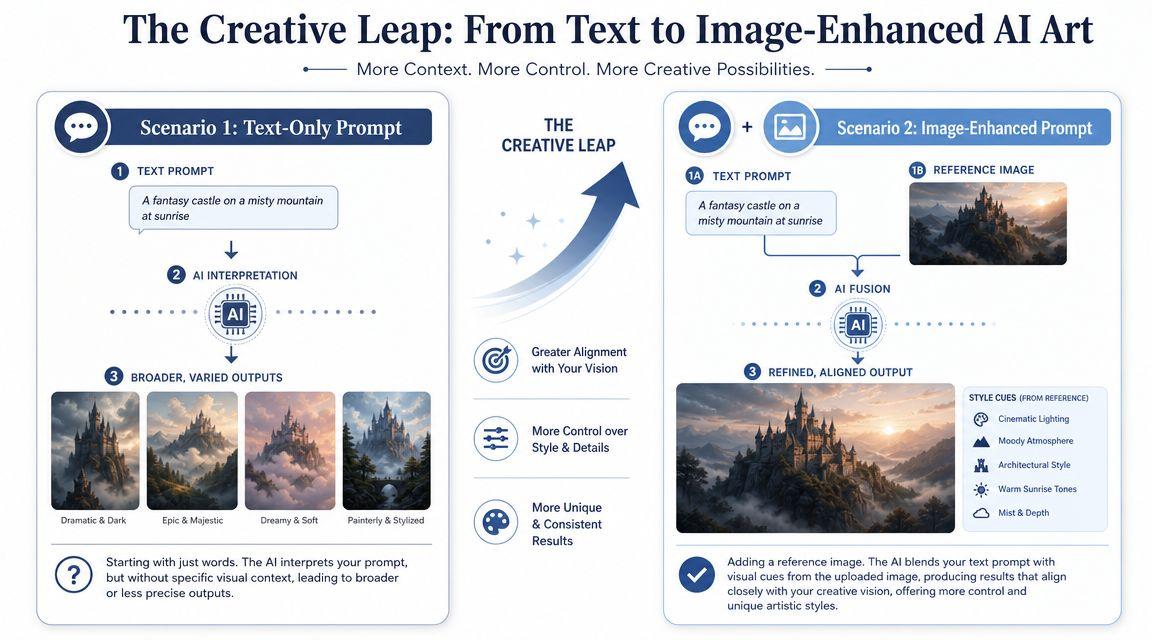The Creative Leap Beyond Text Prompts