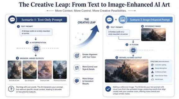 The Creative Leap Beyond Text Prompts