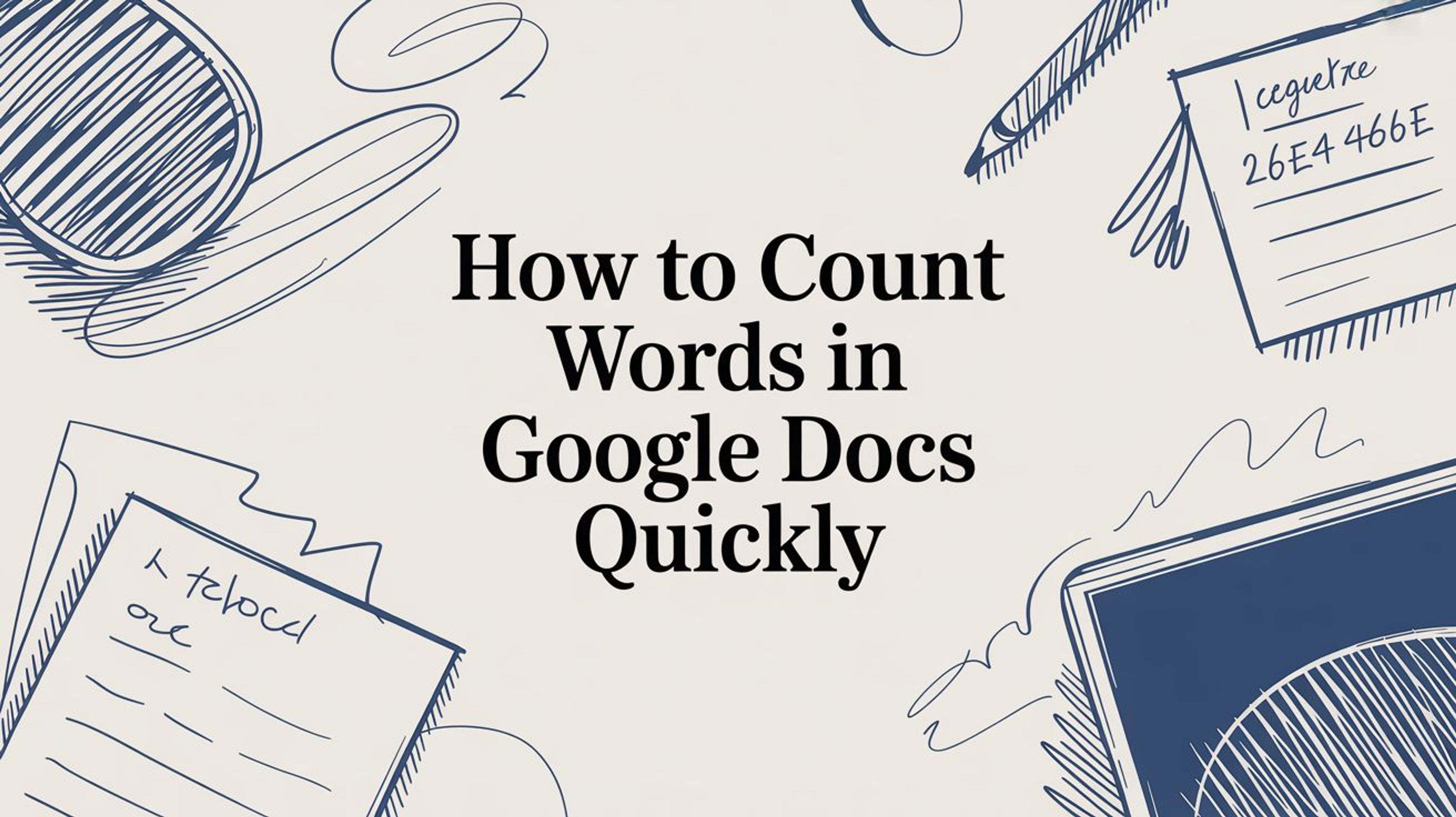 How to Count Words in Google Docs Quickly