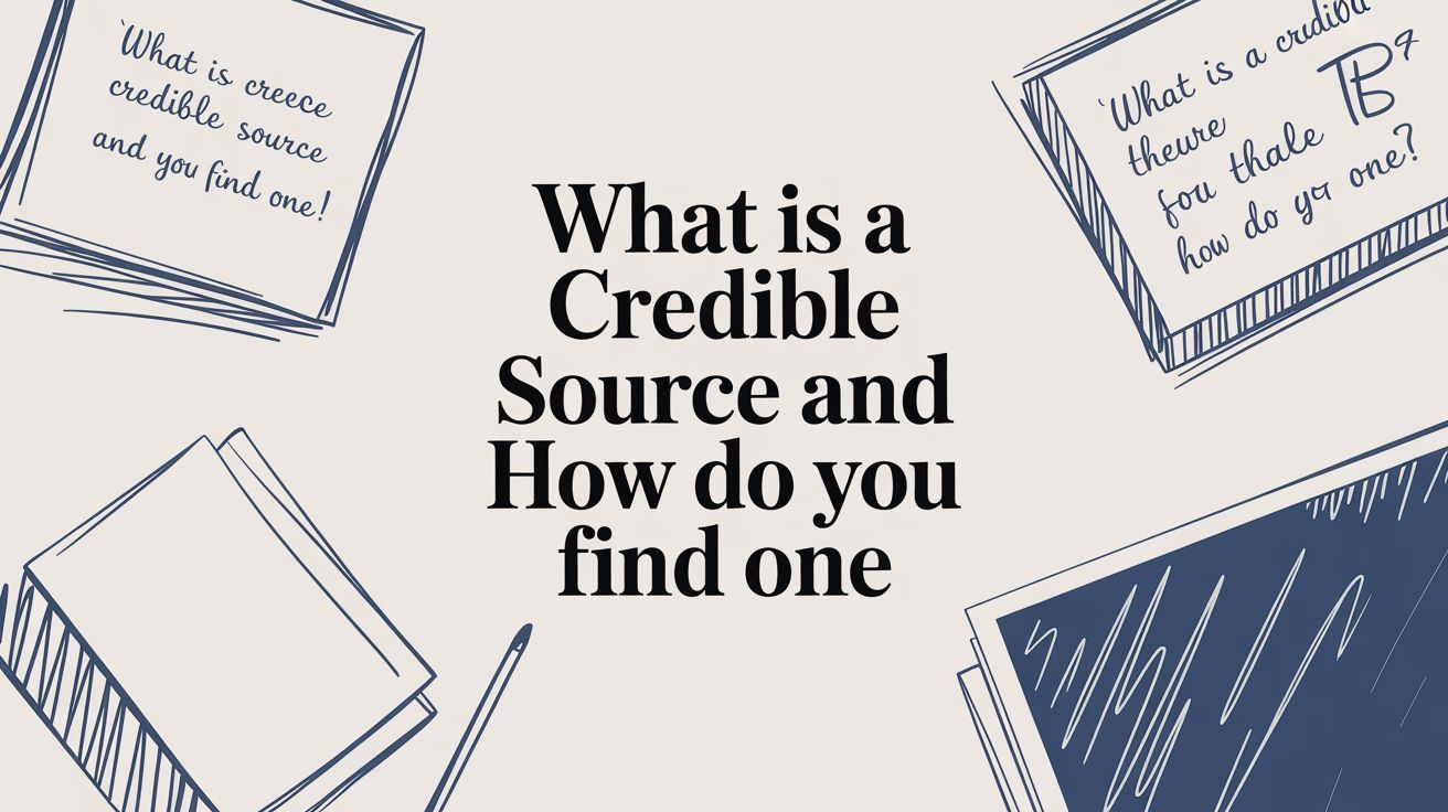 What Is a Credible Source and How Do You Find One