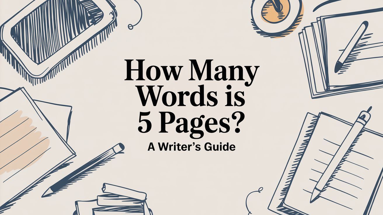 How Many Words Is 5 Pages? A Writer's Guide