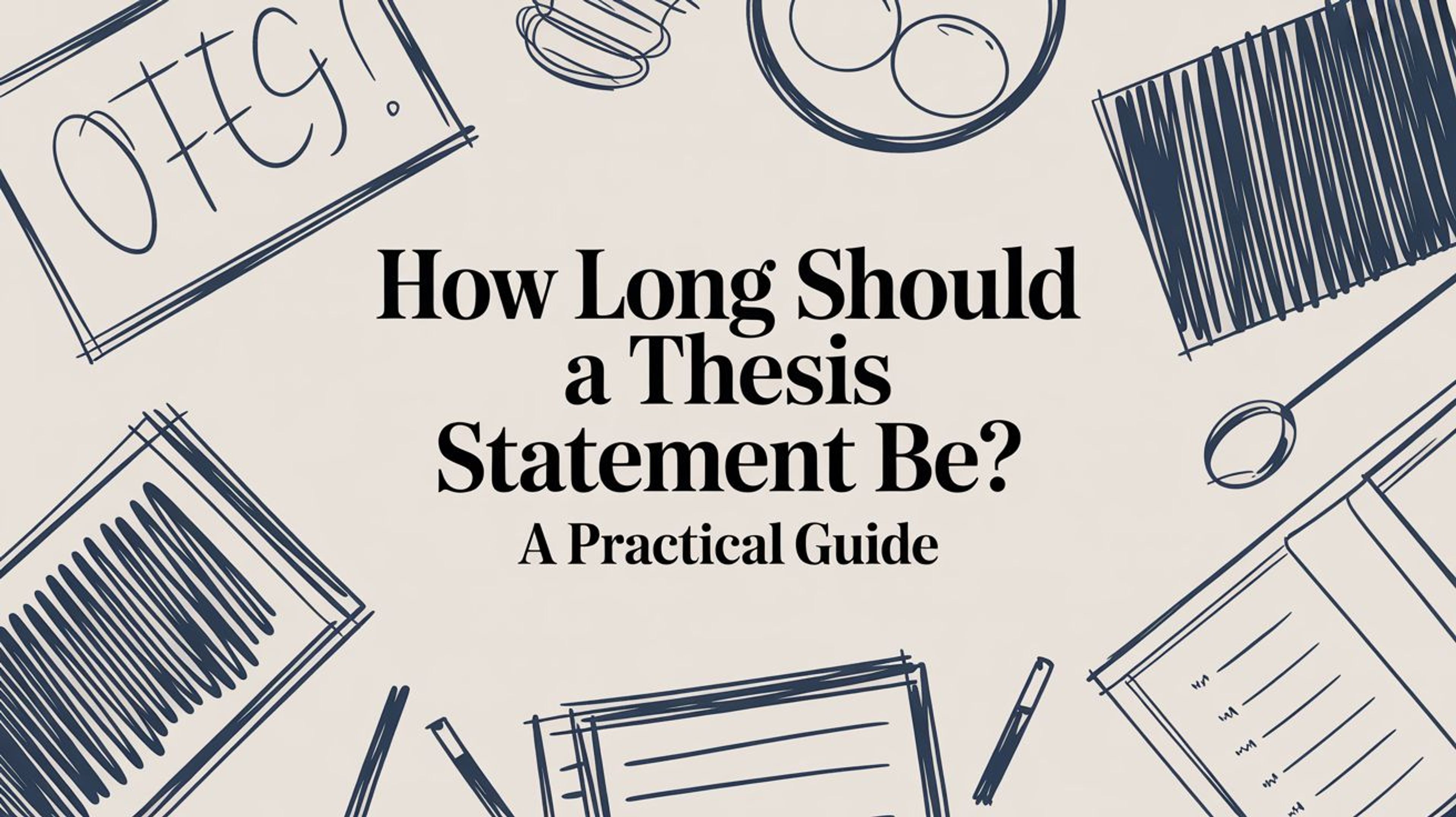 How Long Should a Thesis Statement Be? A Practical Guide