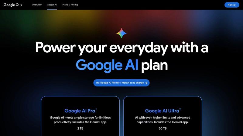 Google – Google AI Plans (Gemini in Google One: AI Pro/AI Ultra)