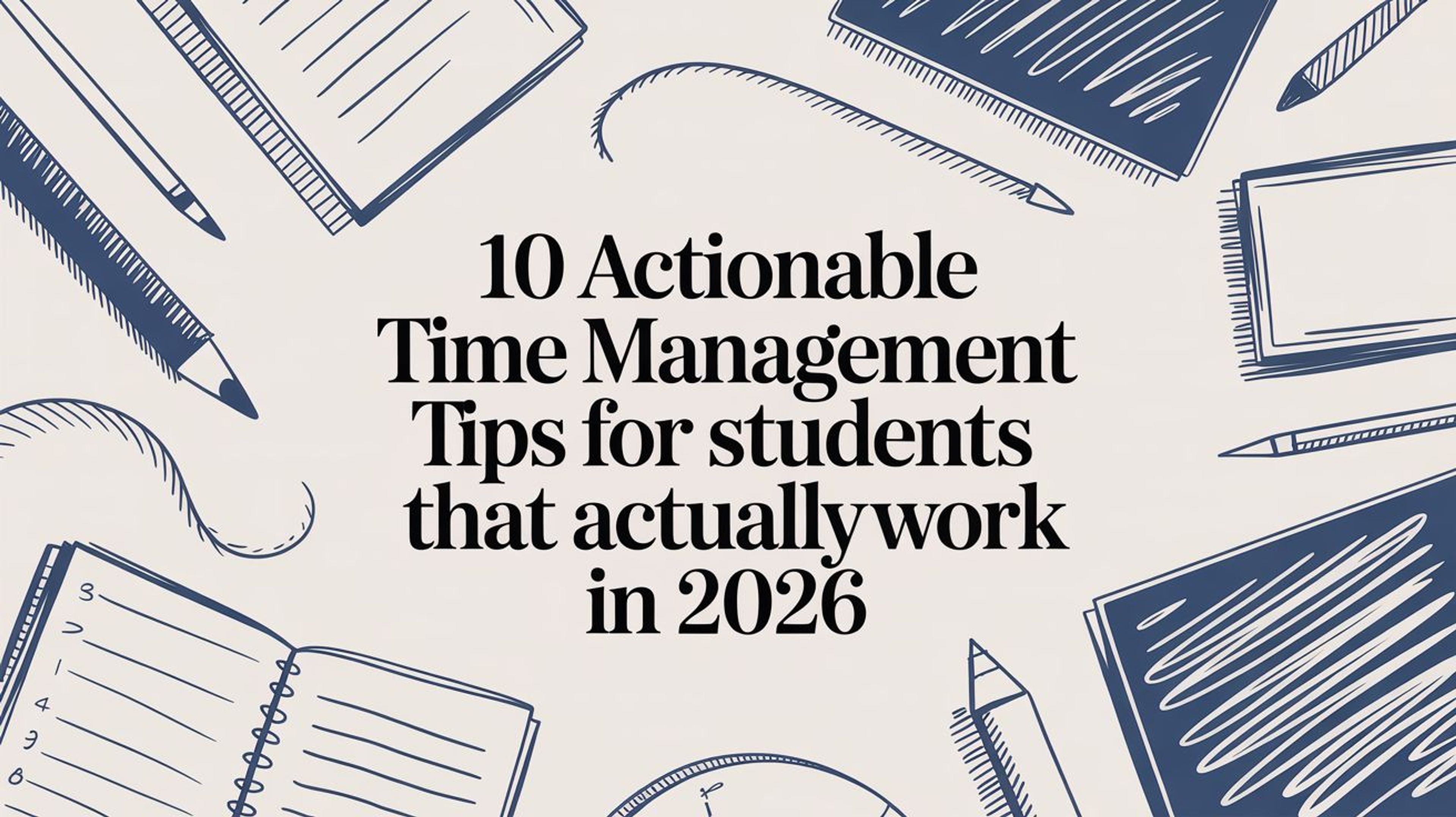 10 Actionable Time Management Tips for Students That Actually Work in 2026